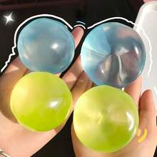 1个可塑形慢回弹椰子油手工挤压球，缓解焦虑玩具，玩具，手部压力缓解玩具，复活节玩具，挤压玩具，减压玩具，焦虑与放松，派对礼物，礼品袋填充物，生日礼物，毛绒挤压玩具 - 彩色 - 查看 8