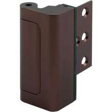 Cerradura de puerta inteligentePrime-Line U 11441 - Cerradura de refuerzo de puerta - Añade  adicional a tu hogar y e la entrada no autorizada parada de 3 pulgadas construcción de aluminio bronce rojo paquete - 3 pulgadas - Ver 1