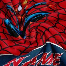 Marvel 定制姓名毛毯，独特蜘蛛侠图案，用途广泛，适用于床、沙发、汽车、办公室、露营和旅行，柔软舒适，轻便保暖，四季皆宜，易于打理。 - 彩色 - 查看 11