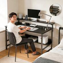 Escitorio Muebles Para Pc Escritorios Minimalistas - Negro - Ver 3