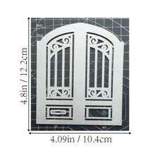 1 Bộ Khuôn Cắt Kim Loại Hình Cửa Và Cửa Sổ Có Thể Mở Được, Khuôn Cắt Mới, Khuôn Dập Nổi Dùng Cho Thủ Công DIY, Sổ Lưu Niệm, Khuôn Mẫu, Khuôn Cắt Giấy Trang Trí Album Ảnh Dùng Cho Thiệp - Bạc - Xem 6