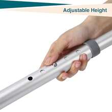 Elevador de asiento de inodoro con asas, altura ajustable, soporte de 159 kg, silla inodoro acolchada para personas mayores, discapacitadas y embarazadas, marco de portátil, estándar industrial. - Plateado - Ver 6