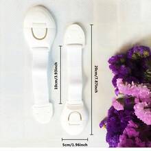 4/8pcs Multi-Functional Safety Protective Locks With Fabric Straps - White - View 2