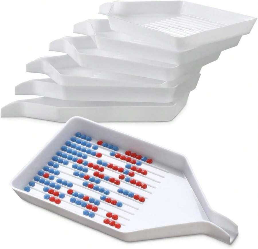 20PCS Plastic Diamond Art Painting Bead Sorting Trays Accessories Tools For DIY Crafts (38 X 22 Inches) - ColorA - View 1