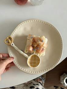 可爱甜点造型勺、陶瓷面包汤匙、萌趣浆果勺、煎饼/菠萝/牛角面包造型甜点勺、优雅厨房用勺