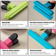 12 Piezas Clips para Bolsas de Alimentos Clips Grandes para Bolsas de Patatas Fritas Mejorados para Abiertas y Anchas para Almacenamiento de Alimentos con Agarre Hermético Cocina 12 - 12 - Ver 2