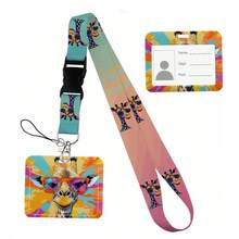 Animal Collection The Vertical Card Holder Horizontal Card Neck Strap Lanyards For Keys Keychain Badge Pass Hang Rope - Multicolor - View 39