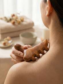 1pc Sandalwood Foot Massager Acupoint Massage Stick Point Meridian Acupoint Press Foot Tool To Smooth The Ground Muscle Shoulder Neck Fingers,School,Back To School,Travel,Travel Essentials,Home Essentials,Spa,Massage Tool,Massage,Massager,Spa - Multicolor - View 3