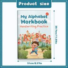 字母动物涂色和单词描摹练习册 – A 到 Z 字母页（每页：“字母：___” + 可爱的动物图片涂色 + 单词描摹线），简单的黑白早期学习练习册 - 動物字母表 - 查看 7