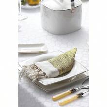 SMYRNA - Juego de 6 servilletas de tela turca originales 100% algodón 18 x 18 pulgadas servilletas decorativas bohemias para mesa de comedor servilleta de tela versátil para cena amarillo - Amarillo - Ver 5