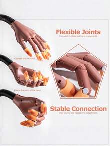 Acrylic Nail Practice Hand - Flexible Movable Fake Nail Hand, Suitable For Acrylic Nail Practice Set, Nail Art Practice Model Hand, Includes 100pcs Replacement Nail Tips, Christmas/Valentine's Day Gift