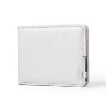 Cartera horizontal casual de hombre de piel de PU, portador de tarjetas de crédito/identificación, billetera plegable corta, adecuada para hombres, cartera de dinero, cartera mini, cartera de cuero, cartera pequeña, artículo esencial de viaje, portador de insignia, portador de tarjeta de identificación - Multicolor - Ver 5