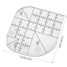 Acrylic Curved Angle Cutter, Patchwork Ruler, Sewing Patchwork Template, DIY Sewing Supplies - Mixed Color - Multicolor - View 9