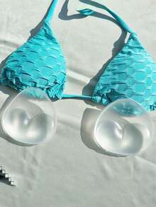 1对优雅硅胶胸垫 - 隐形、可重复使用、加厚设计，适用于比基尼挂脖式文胸，增强无痕内衣效果，柔软舒适的女士内衣配件 - 彩色 - 查看 12