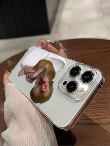 1pc Funny Monkey Graphic Thick Shockproof Transparent Painted Phone Case Compatible With IPhone 17pro/17Air /17/17promax16/11/16pro/16plus/16promax, Galaxy S25/S25PLUS/S25 Ultra/A16/A36/A26/A56/A50/A12/A32, 11/12Pro/12/12X/13Pro/14Pro/15Pro/, Redmi 10/9/Note9/12c/Note11pro/Note8Pro - Multicolor - View 7