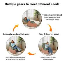 Techigher Modern Nursery Rocking Chair, Upholstered Rocking Chair With Footrest, Comfortable Rocker Recliner With Side Pocket For Living Room, Bedroom, Nursing Room - Green - View 7