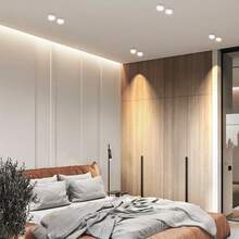 GX53 Recessed Downlight, Home Decor Spotlight, Ceiling Light, Black/White/Solid Wood Options, Compatible With GX53 Bulb, Suitable For Living Room, Home, Indoor Decoration, Shop, Bedroom, Dining Room, Corridor, Kitchen, Closet, Porch, High Ceiling, Stretch Ceiling, Low Ceiling - GX53 Downlight - View 9