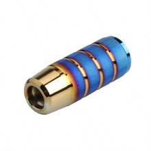 1pc Universal Car Gear Shift Knob, Aluminum Alloy Material, Knurled Anti-Slip Design, 3.7 Inch/9.5cm, Manual Transmission/Gear Shift Lever Knob Fit For Cars/SUVs