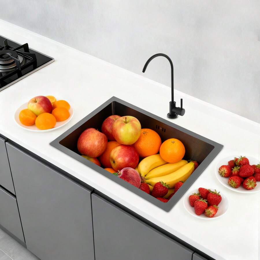 YUNRUX Kitchen Sinks - Black - View 1