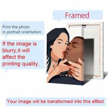 Flat Effect Portrait, Custom Illustration, Personalized Photo, Photo Illustration, Personalized Portrait, Gift For Boyfriend, Gift For Girlfriend