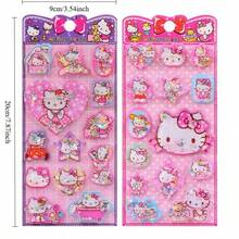 1包甜美、酷炫、可爱又时尚的水活化装饰贴纸，采用亮丽的亚克力材质，适用于便笺卡、贺卡，设计独特，是生日礼物、朋友礼物和装饰贴纸的绝佳选择。 - 彩色 - 查看 4