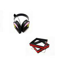 Virtual Idol Cosplay Costume Official Costume Patent Leather Cosplay Women's Anime Girl JK Costume Full Set - 頭飾+耳機 - 查看 1