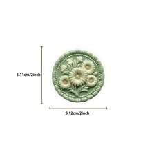 50pcs Amber Embossed Stamp Stickers, Creative PET Graffiti Stickers For DIY Phone Case, Scrapbooking, Laptop, Holiday Gifts - Multicolor - View 8