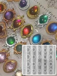 1 Peça Molde de Silicone para Jóias de Unhas 3D Estereoscópicas, Modelo de Decoração de Arte de Unhas Sweet Y2K, Ferramenta de Modelo de Unha Transparente DIY Acessório