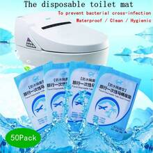 10/50/100pcs Portable Individually Packaged Clear Disposable Toilet Seat Cover, Travel Portable Toilet Cover, Toilet Waterproof Cover, Toilet Seat Cover Portable Potty Seat Cover, Household Essentials, Essential Travel Accessories For Business Travel Camping Hospital Stations, Hotel Stays, When Going Out And Using Public Restrooms It Can Also Ensure Your Personal Hygiene Safety - Multicolor - View 2