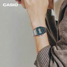 CASIO Vintage Digital Watch, A158WEM Stainless Steel Mesh Band Retro Square Dial With LED Light, 7-Year Battery, Water Resistant Unisex Wristwatch For Daily Commute/Casual - one-size - View 3