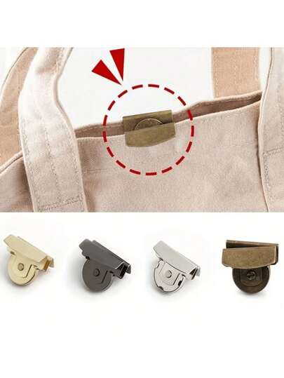 1/4/8颗磁性合金纽扣，4种颜色可选 - 适用于手提包和服装的无缝闭合 - DIY工艺配件，金属磁性按扣，适用于包袋、钱包、盒子、衣服，强力磁性纽扣，无需缝纫即可牢固固定，可拆卸