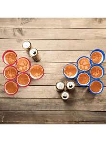 EstiloGRUPO CARNAVALLIA Drinking Game Juego Divertido para Fiestas Beer Pong 12 Vasos de 500 ml y 12 Pelotas Juego para Beber Shot SportVersión mejorada - 1 - Ver 9