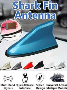1pc Car Shark Fin Antenna Universal For Multiple Models With Enhanced Signal Reception Function Roof Modified Antenna Decoration Fish Fin Shape Tail Wing Punch-Free Easy Installation - Fashion - View 13