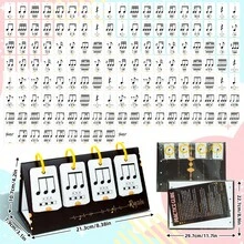 75pcs Rhythm Practice Cards, Music Enlightenment Desktop Educational Cards, Beginner Music Learning Cognitive Cards, Visual Practice Cards, Note Training Cards, Music Teaching Tools