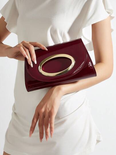 This Chic, Elegant, And Discreetly Luxurious Solid Color Patent Leather Clutch Is Lightweight And Portable, Suitable For Teenagers, Women, College Students, Young Professionals, And Office Workers. It Is An Ideal Choice For The Office, Campus, Work, Business, Commuting, Outdoor Activities, Travel, Picnics, Parties, Weddings, Galas, And Formal Dinners.