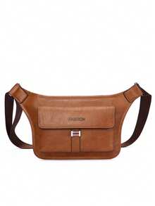 新款复古男士胸包，单肩包，大容量腰包，高端运动斜挎包 - 多色 - 查看 15