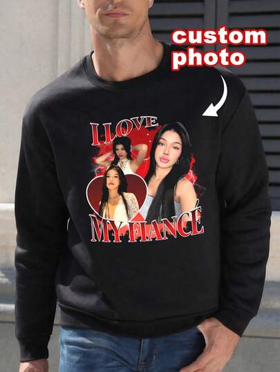 Spersonalizuj swoją bluzę z kapturem, dodając ulubione zdjęcia i tekst (zdjęcia dziewczyn/zdjęcia par/portrety rodzinne/selfie/zdjęcia zwierząt/zdjęcia przyjaciół), świąteczna atmosfera