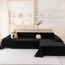 1pc Universal Sofa Cover/Throw, Fits Single, Loveseat, 3-Seater & 4-Seater Sofas, Machine Washable, Pet Protector, Modern Home Decor