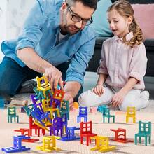 12/48/96 piezas Sillas apilables, Juguetes apilables educativos, Juguetes apilables de múltiples capas, Juego de escritorio divertido, Juego de mesa interactivo para padres e hijos, Juego de rompecabezas de sillas apilables - Multicolor - Ver 3
