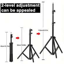VELEC 43.31 Inch Adjustable Tripod Stand, Carbon Steel Tripod With Floor Mount Base, Compatible With HY300 PRO/HY300/YG300/HY320 MINI And Most Projectors