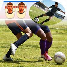 1双迷你足球训练护腿板，比赛训练护垫 - 可重复使用，穿着舒适，经久耐用 - 彩色 - 查看 3
