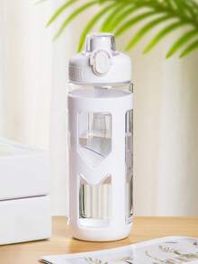 1个700毫升时尚简约便携运动水壶，带防震盖，耐热防摔，适用于家庭、办公室、户外旅行、露营、返校等场合。 - 彩色 - 查看 9