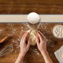 1pc/2pcs Non-Stick Silicone Baking Liners - Reusable, Heat-Resistant Mats For Cookie, Macarons, Bread, Pastry, Prevent Cake From Sticking Side And Bottom - Grey - View 4