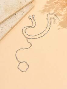 2pcs/Set Fashion Versatile Personalized Multi-Layer Women Finger Chain, Elegant Minimalist Connected Finger Bracelet, Suitable For Any Occasion, Great Gift - Multicolor - View 6