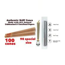 RAW Classic 98 SpecialSize Cone 100PK Alu<Wbr/>Minum Cone Tube SILVER - 如圖所示 - 查看 1