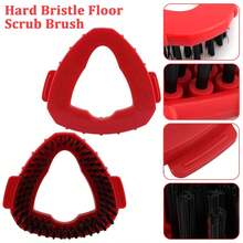 2 PCS O-Ceda Scrub Brush Spin Mop Head Attachments, Scrubbing Triangle Mop Brush, Compatible With EasyWring 1 Tank System, Hard Bristle Floor Cleaning Brush For Shower Kitchen Wall Tile Cleaning - Multicolor - View 4