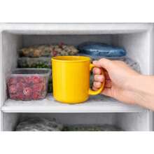 Set Of 10 Beautiful Plain Premium Plastic Mugs, 400ml, Colorful And Durable, For Schools, Cafeterias, Events, Daycare Centers, Children's Parties, Seniors, Drop Resistant, Vibrant Colors - Màu vàng - Xem 2