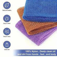 African Mesh Long-Net Exfoliating Shower Gel Lightweight Texture, Ideal For Daily Use Highly Effective Skincare Tool Exfoliating Bath Mitt - Multicolor - View 2