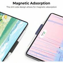 AhaStyle - Paquete de 3 empuñaduras de silicona para Apple Pencil USB-C y Apple Pencil de 2ª generación diseño ergonómico funda protectora compatible con iPad Pen (blanco azul medianoche + negro) - BlancoAzul MedianocheNegro - Ver 3
