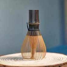 天然紫色竹制抹茶筅，日式抹茶刷，正宗抹茶茶道工具